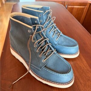 Red Wing Shoes Blue Lace-Up Boots